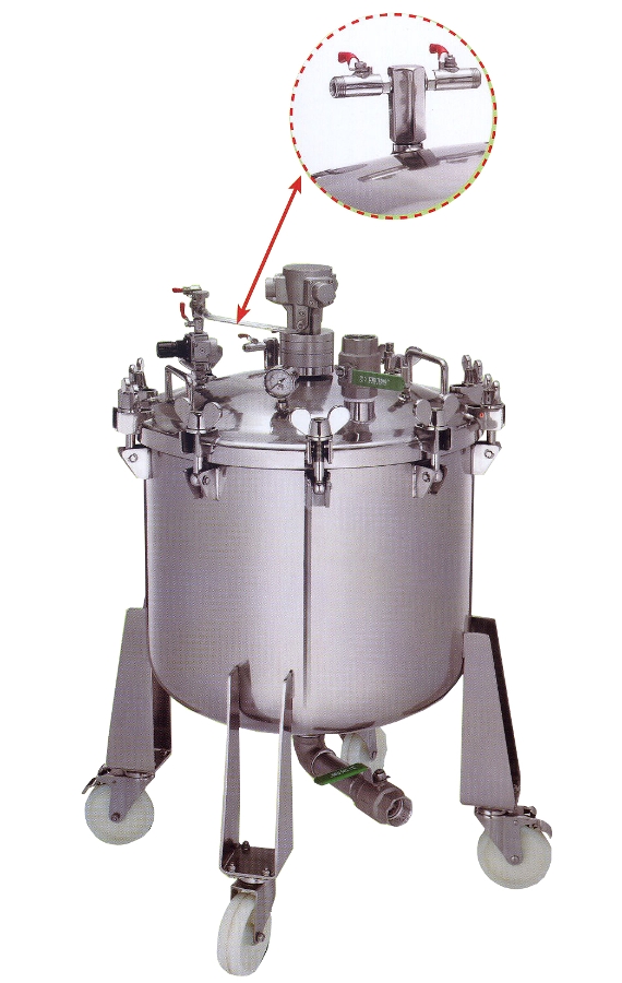 Paint Pressure Tank 80 Liter / 21 gallon with agitator